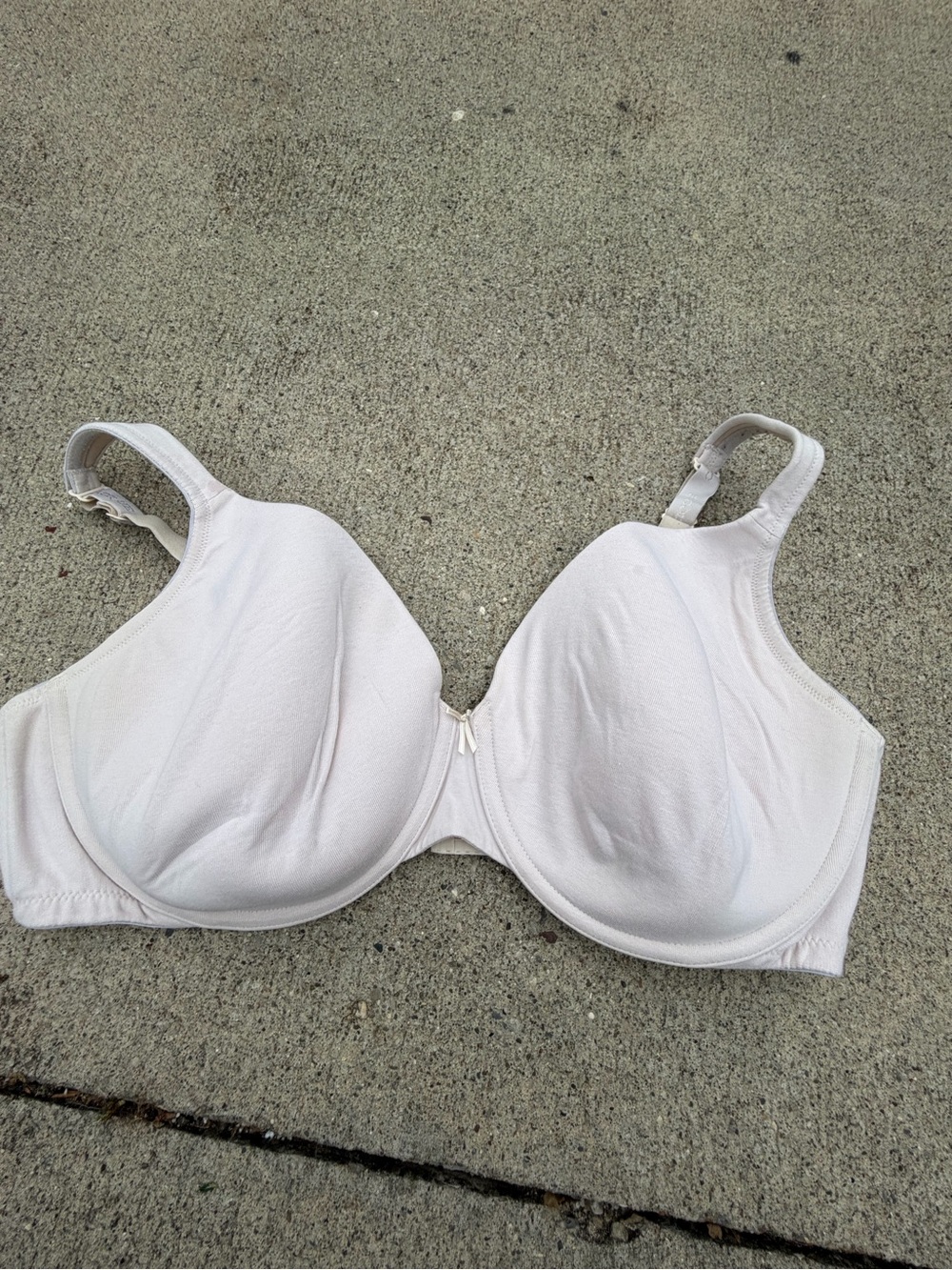 Cacique Lane Bryant 46D White Underwired T-Shirt Bra Hook & Eye Closure